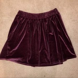 Ecote velvet skirt from UO